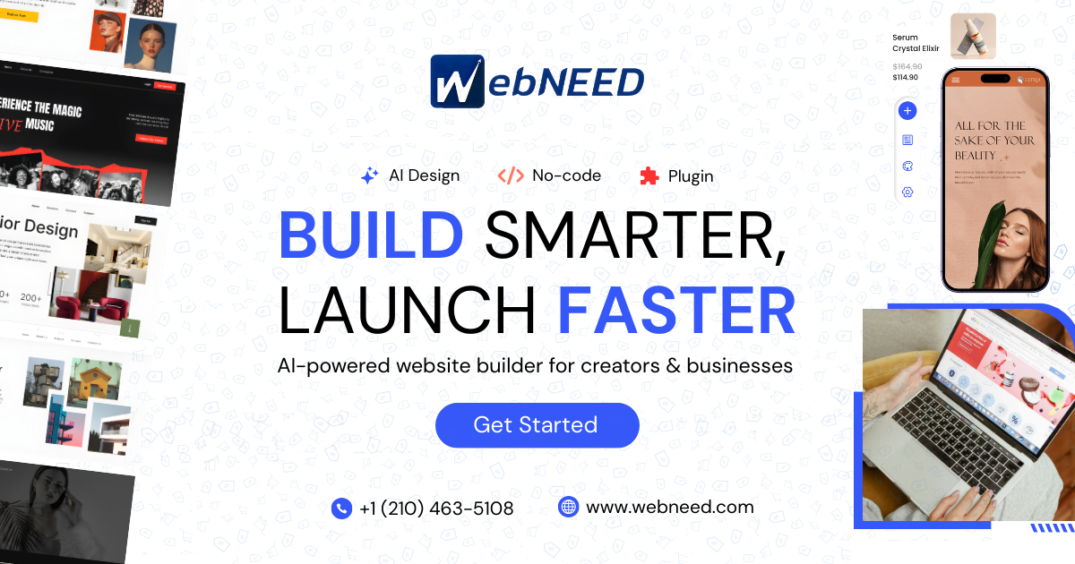 AI Website Builder for Creators & Businesses | WebNeed